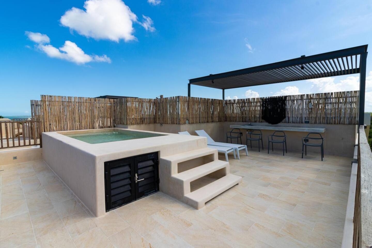Beautiful Ocean View Penthouse With Private Pool -C301 Hotel Isla Holbox ภายนอก รูปภาพ