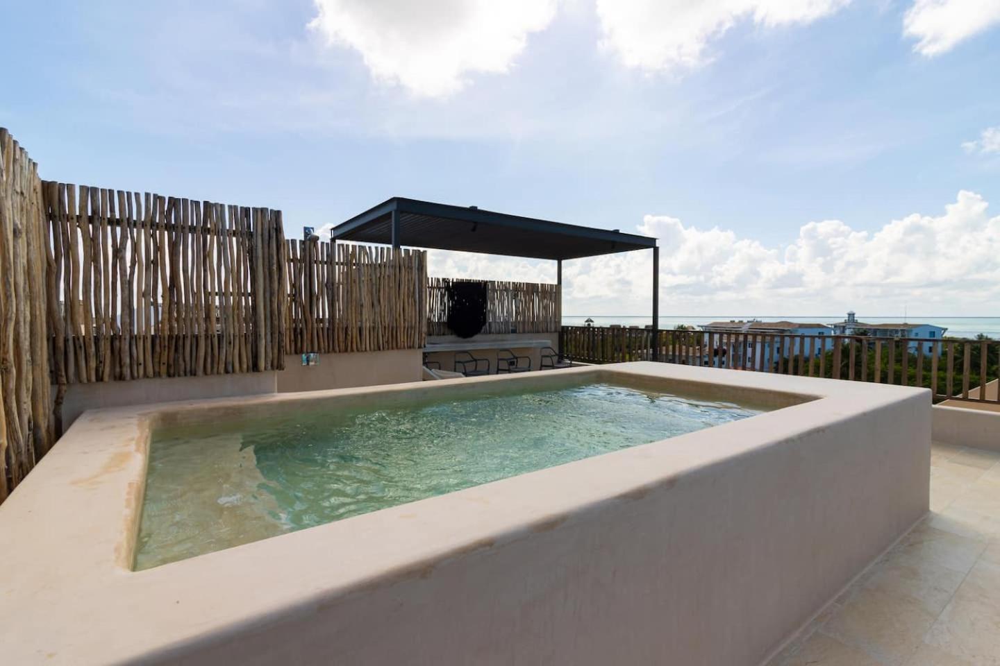 Beautiful Ocean View Penthouse With Private Pool -C301 Hotel Isla Holbox ภายนอก รูปภาพ